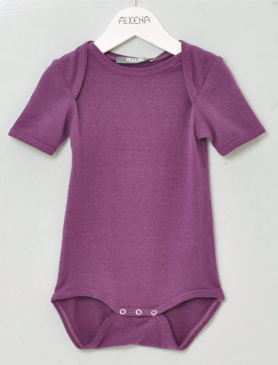 Babybody Neurodermitis - Bourretteseide Violett -Seide