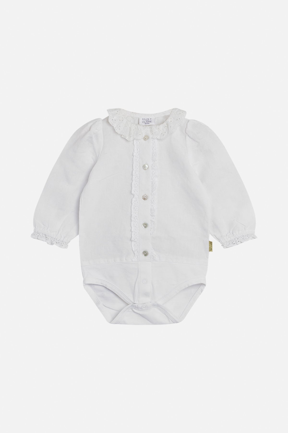 Birla - Body langarm - Leinenmix mit Spitze