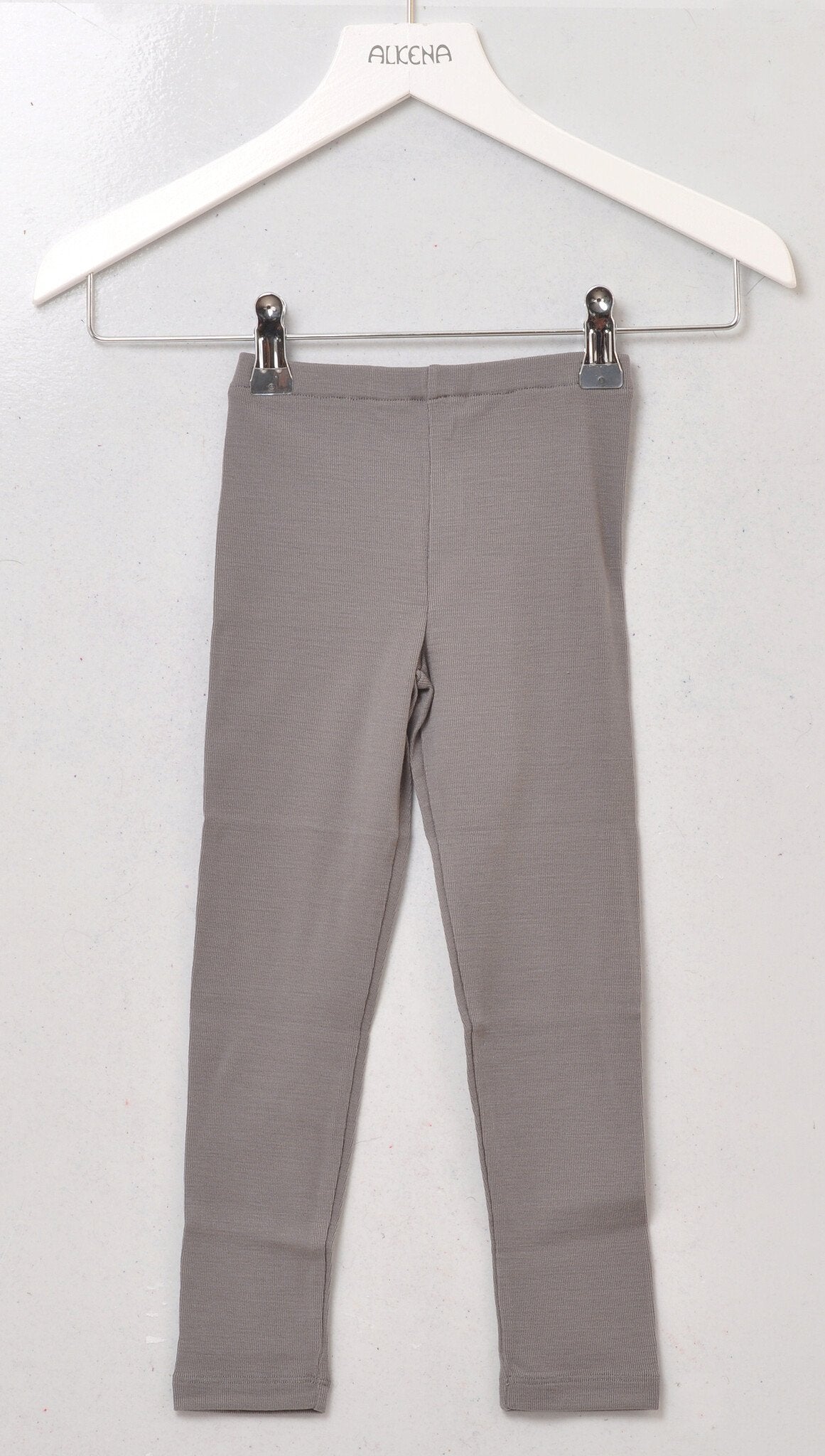 Baby Leggings Wolle/Seide grau