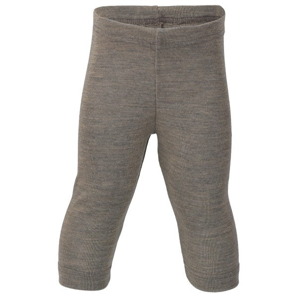 Baby Leggings Wolle/Seide walnuss