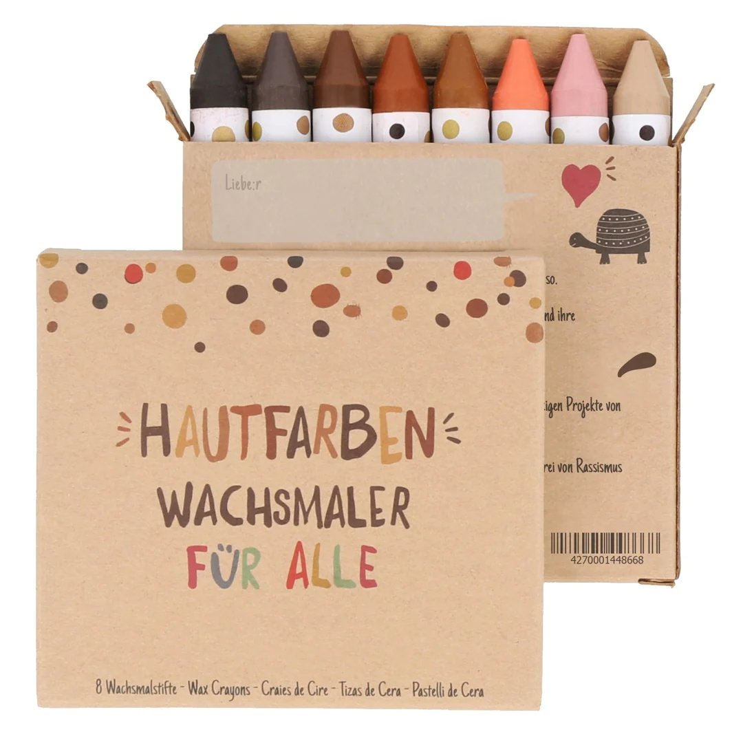 8 Hautfarben-Wachsmaler